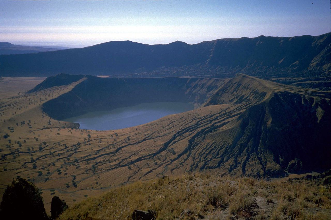 Volcanic mountain range in Sudan Jebel Marra Deriba Lakes